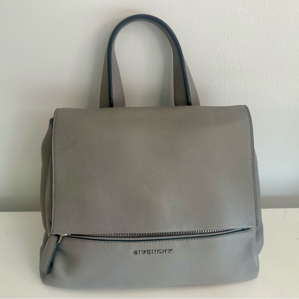 Givenchy Medium Pandora Flap Handbag Gray